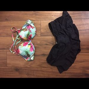 Swim top and skirt